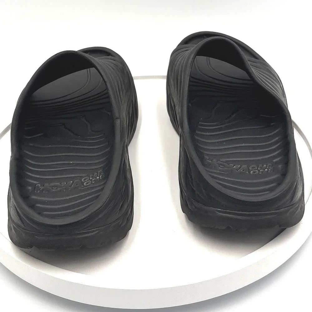 Hoka One One Ora Recovery Slide 2 Black Mens 7 Womens 9 Athletic Sandals 1099673